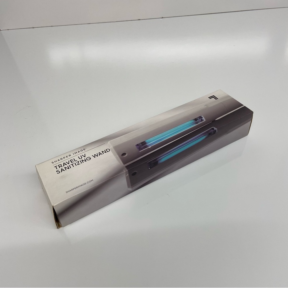 Sharper Image Travel UV Sanitizing Wand NIB - Box Has Been Opened.